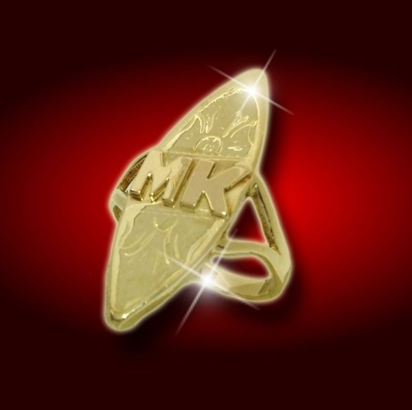Raised 2 initial Ring