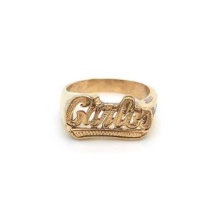 Kids Gold Name Ring