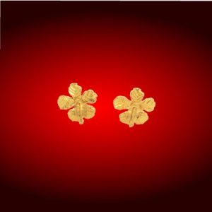 Trinidad Hibiscus Stud Earring Small