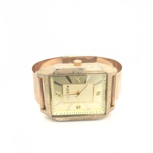 Mens Panama Full Gold Watch Rectangle Shape