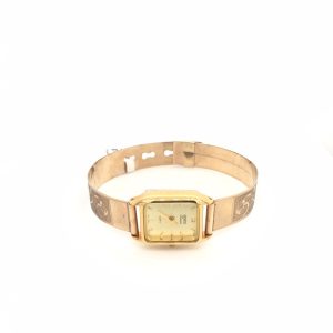 Ladies Panama Full Gold Watch Rectangle Shape